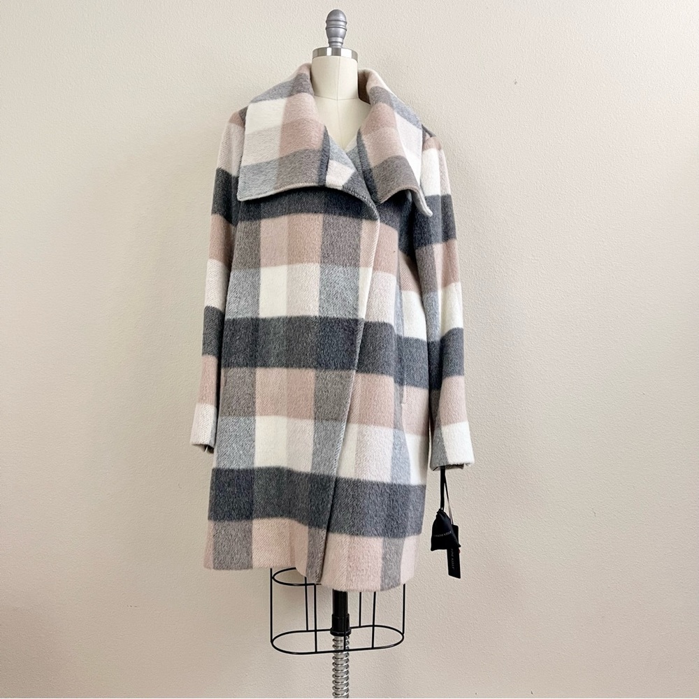 Katherine Kelly Alpaca Pink Plaid Coat